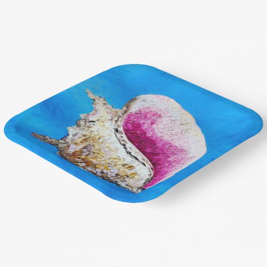 Conch Shell papier Borden Papieren Bordje (Gebogen)