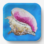Conch Shell papier Borden Papieren Bordje (Voorkant)