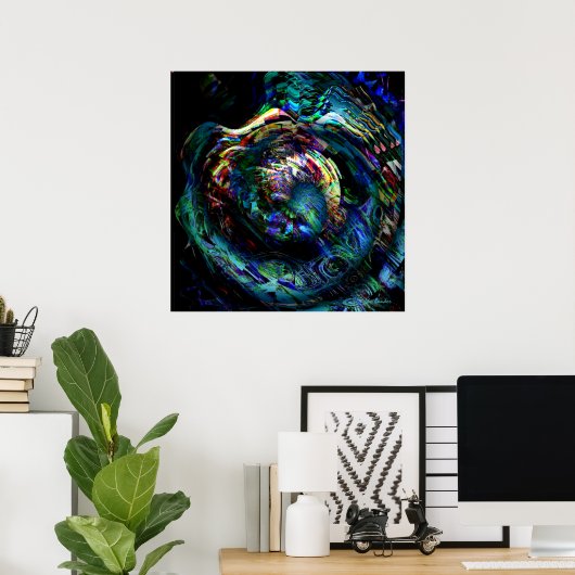 Conch Shell Poster (Thuiskantoor)