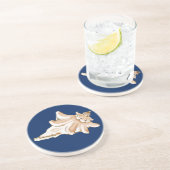 Conch Shell Sandstone Drink Coasters Zandsteen Onderzetter (Zijkant)