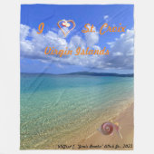 Conch Shell Sculpture Fleece Blanket (Voorkant)