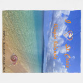 Conch Shell Sculpture Fleece Blanket (Voorkant (Horizontaal))