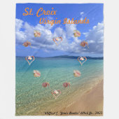 Conch Shell Sculpture Fleece Blanket (Voorkant)