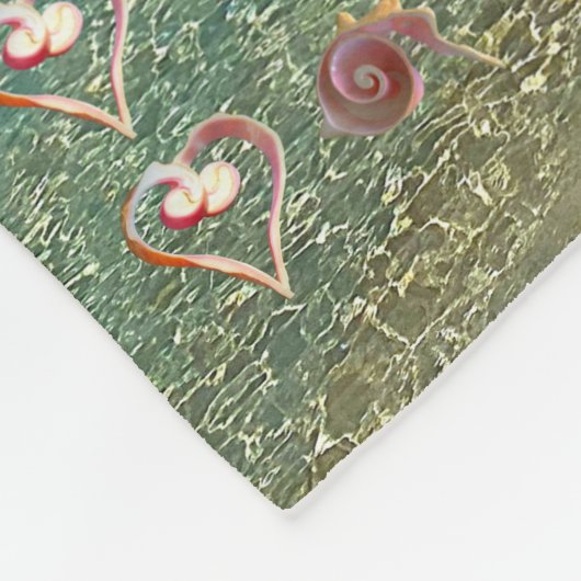 Conch Shell Sculpture Fleece Blanket Deken (Hoek)