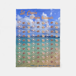 Conch Shell Sculpture Fleece Blanket Deken