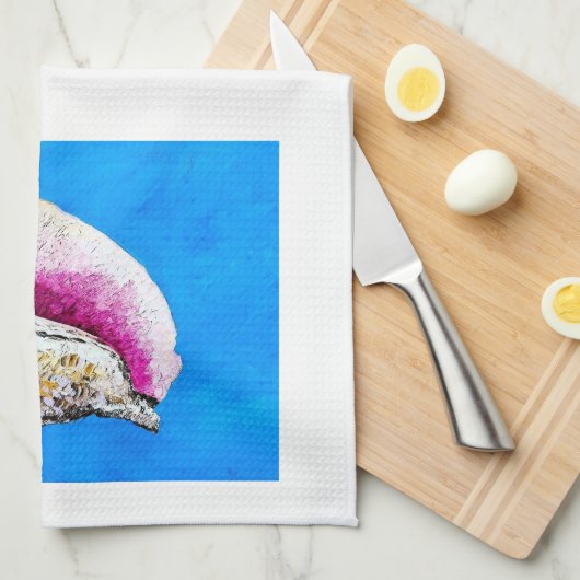 Conch Shell Tea Towel Theedoek (Quarter Fold)