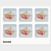 Conch Shell Vierkante Sticker (Vel)