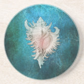 Conch Shell Zandsteen Onderzetter (Voorkant)