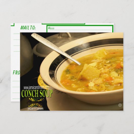 Conch Soup Briefkaart (Voorkant / Achterkant)