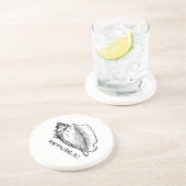 Conch Zandsteen Onderzetter (Zijkant)