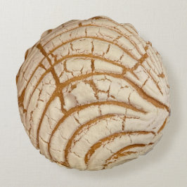 Concha Mexican Sweet Bread Rond Kussen