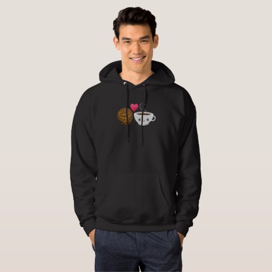 Concha Mexico Bread Hot Chocolate Mexicaans Snoep Hoodie (Voorkant volledig)