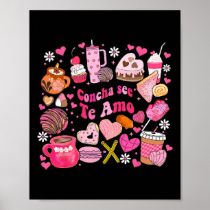 Concha See Te Amo Mexicaanse Valentijn voor mannen Poster