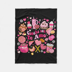 Concha Zie Ik Hou Van Jou Mexicaanse Valentijn Caf Fleece Deken