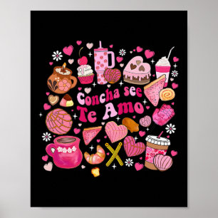 Concha Zie Ik Hou Van Jou Mexicaanse Valentijn Caf Poster