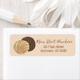 Conchas Mexicaanse Pan Dulce Zoet Brood Panadería Etiket