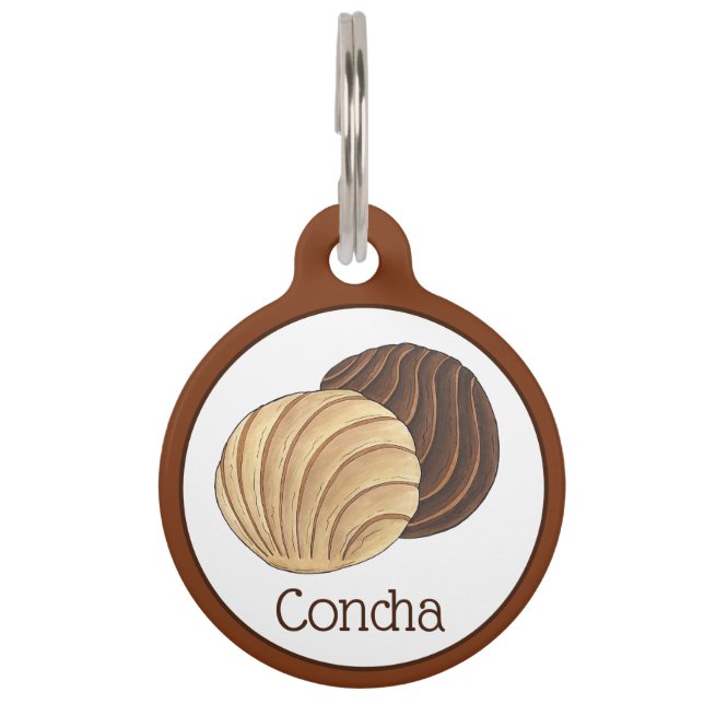 Conchas Mexicaanse Pan Dulce Zoet Brood Panadería Huisdierpenning (Voorkant)