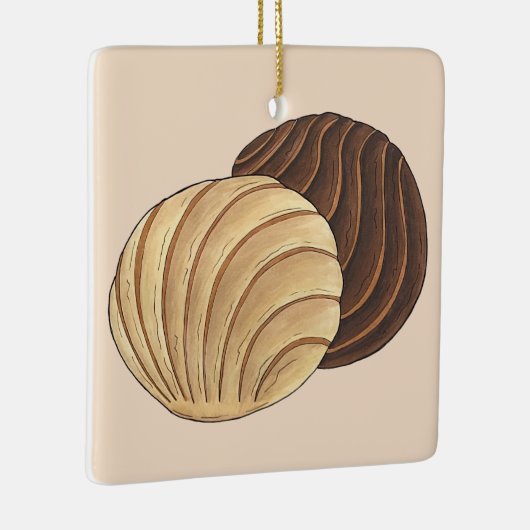 Conchas Mexicaanse Pan Dulce Zoet Brood Panadería Keramisch Ornament (Rechts)