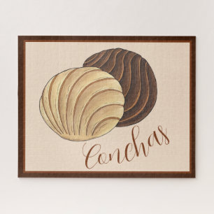 Conchas Mexicaanse Pan Dulce Zoet Brood Panadería Legpuzzel
