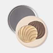 Conchas Mexicaanse Pan Dulce Zoet Brood Panadería Magneet (Voorkant / Achterkant)