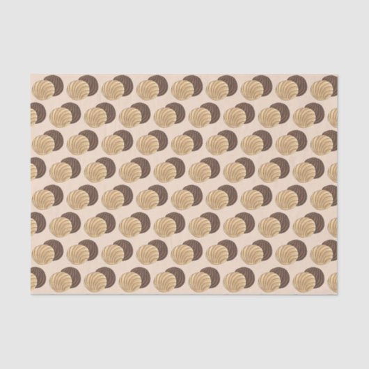 Conchas Mexicaanse Pan Dulce Zoet Brood Panadería Tissuepapier (Voorkant)