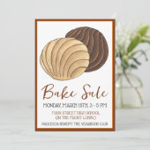 Conchas Mexican Food Pastry Bakery Bake Sale Kaart (Staand voorkant)