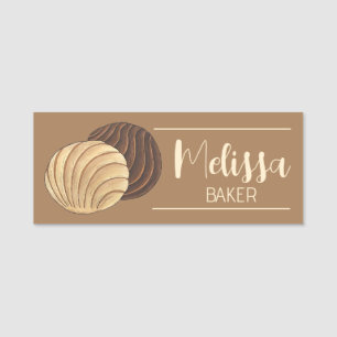 Conchas Mexican Food Pastry Bakery Bake Sale Naamplaatje