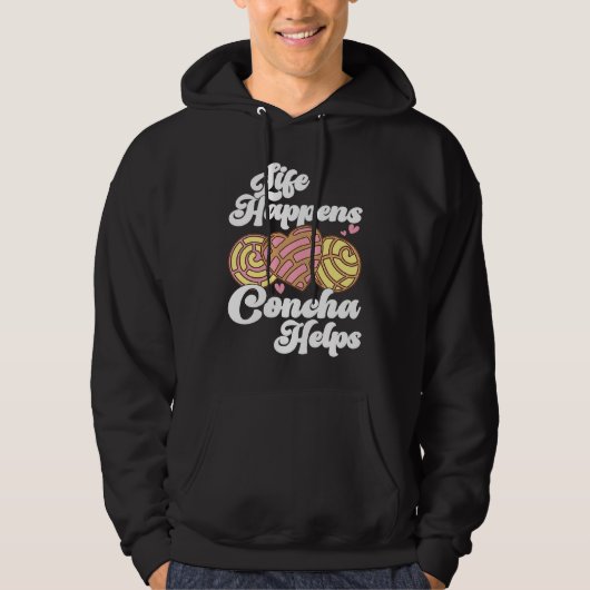 Conchas Pan Dulce Latina Mexican Mujer Concha Past Hoodie (Voorkant)