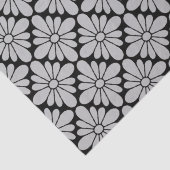 Concho Flower Pattern Grey Tissuepapier (Detail)