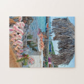 Conchschelpen op een stalletje in Saint Vincents. Legpuzzel (Horizontaal)