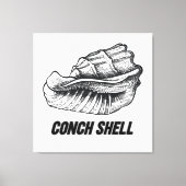 Conchshell ontwerp canvas afdruk (Voorkant)