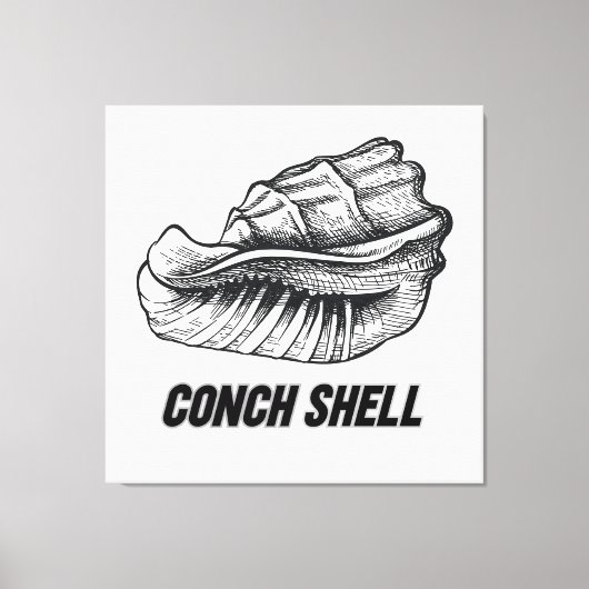 Conchshell ontwerp canvas afdruk (Voorkant)