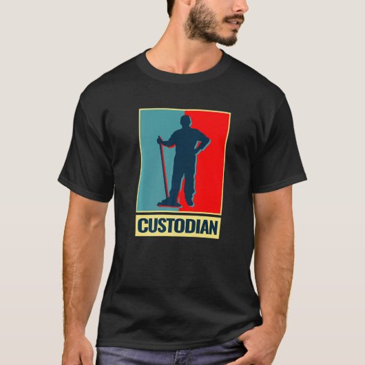 conciërge bewaarder t-shirt (Voorkant)