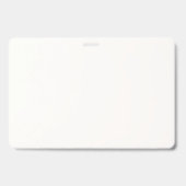Concierge naambadge met koord of clip badge (Achterkant)