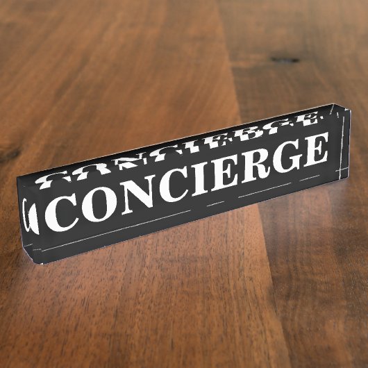 Concierge Naambordje (Zijkant)