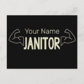 conciërge of conciërge-ontwerpfacilitatiemanager feestdagenkaart (Voorkant)