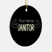 conciërge of conciërge-ontwerpfacilitatiemanager keramisch ornament (Rechts)