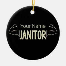 conciërge of conciërge-ontwerpfacilitatiemanager keramisch ornament