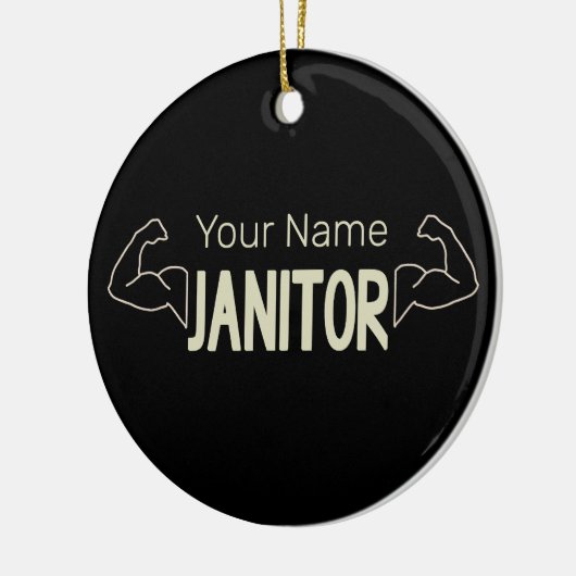 conciërge of conciërge-ontwerpfacilitatiemanager keramisch ornament (Links)