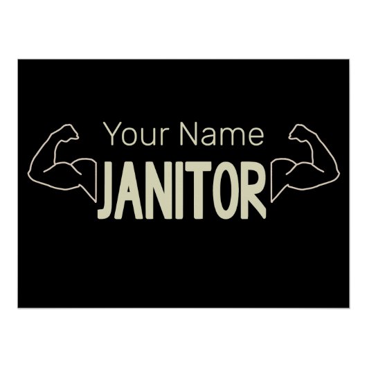 conciërge of conciërge-ontwerpfacilitatiemanager perfect poster (Voorkant)