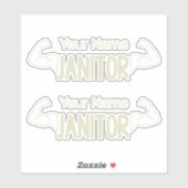 conciërge of conciërge-ontwerpfacilitatiemanager sticker (Vel)