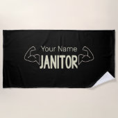 conciërge of conciërge-ontwerpfacilitatiemanager strandlaken (Voorkant)