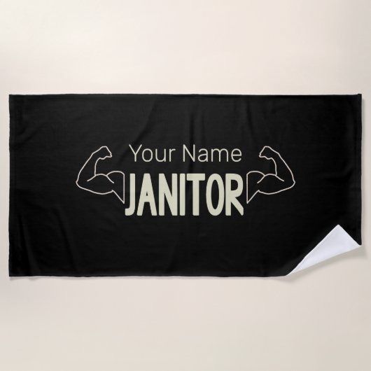 conciërge of conciërge-ontwerpfacilitatiemanager strandlaken (Voorkant)