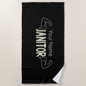 conciërge of conciërge-ontwerpfacilitatiemanager strandlaken (Voorkant)