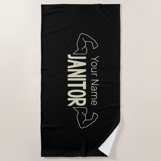 conciërge of conciërge-ontwerpfacilitatiemanager strandlaken (Voorkant)