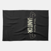 conciërge of conciërge-ontwerpfacilitatiemanager theedoek (Horizontaal)