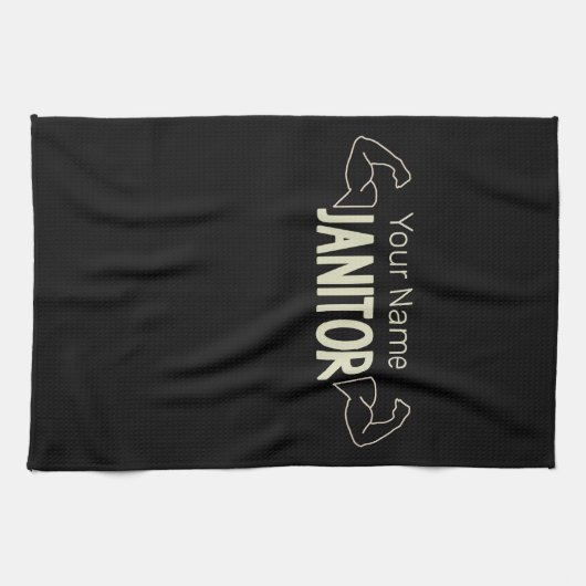 conciërge of conciërge-ontwerpfacilitatiemanager theedoek (Horizontaal)