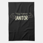 conciërge of conciërge-ontwerpfacilitatiemanager theedoek (Verticaal)