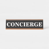 Concierge Sign Desk Bord Bureau Naambordje (Voorkant)