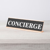 Concierge Sign Desk Bord Bureau Naambordje (Voorkant)